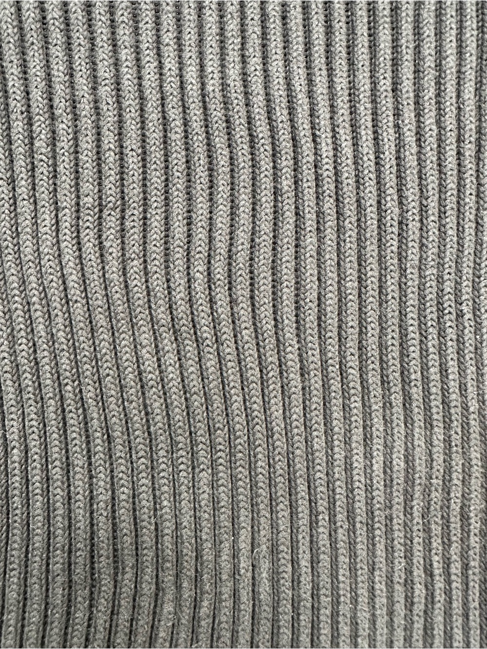 Vintage Banana Republic Ribbed Cotton Mock Neck Sweater Charcoal Grey L Y2K 2003 - Picture 11 of 11